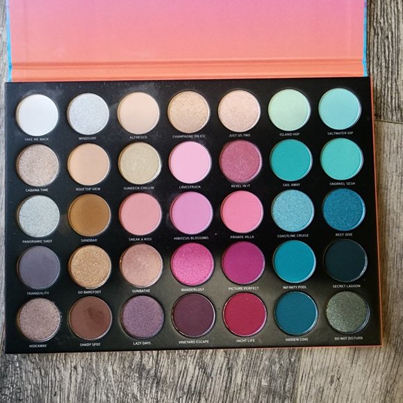 Morphe  35S Sweet Oasis Eyeshadow Artistry Palette - Picture 2 of 3